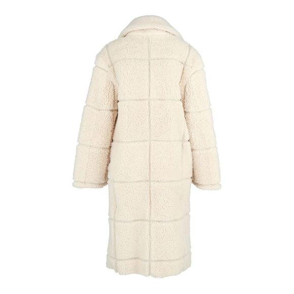 Off-White Grid Outerwear Beige Womens - Picture 3 of 3